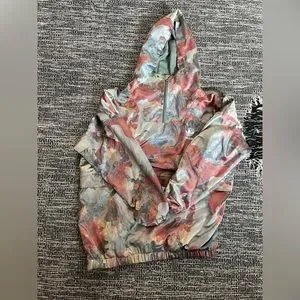 ADIDAS Originals Pastel Camo Watercolor Satin Hoodie Multicolor